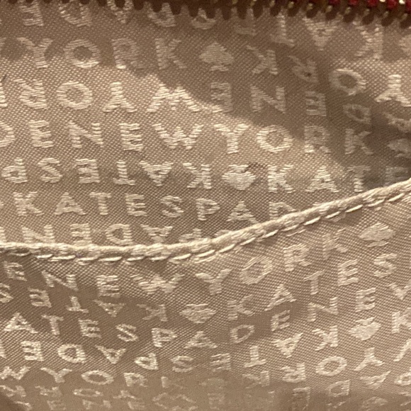 KATE SPADE red satchel purse tote - Picture 9 of 14